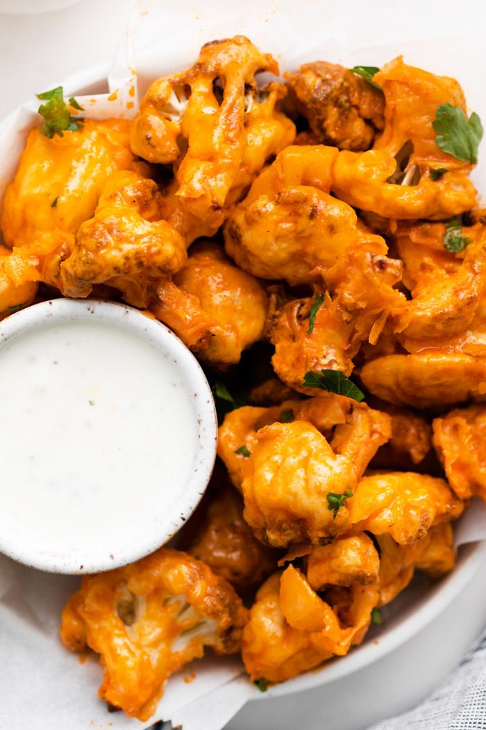 Air Fryer Buffalo Cauliflower at Home