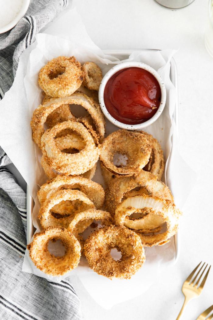 Air Fryer Onion Rings from the Pantry