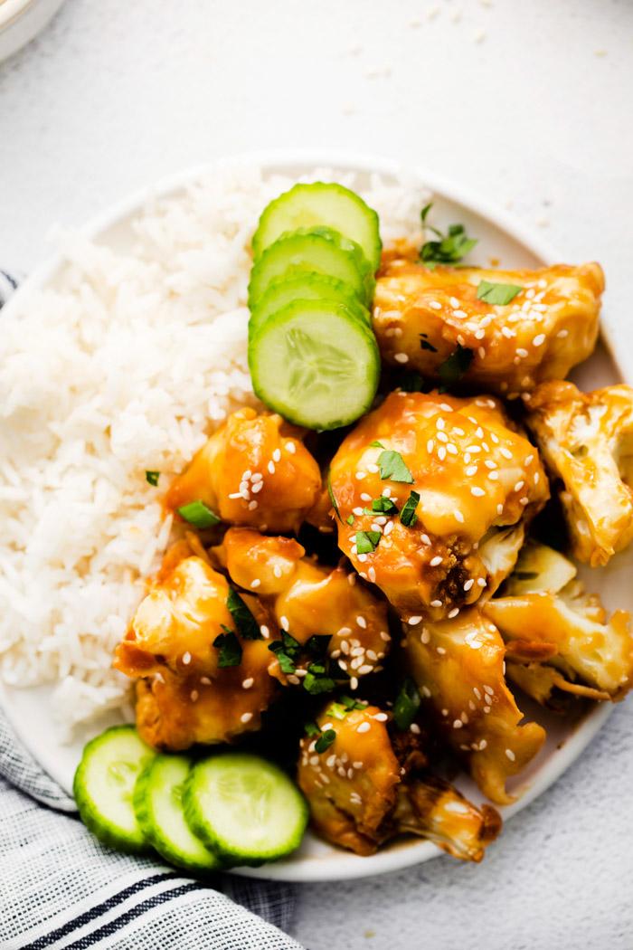 Unfussy Sesame Cauliflower on the Stove