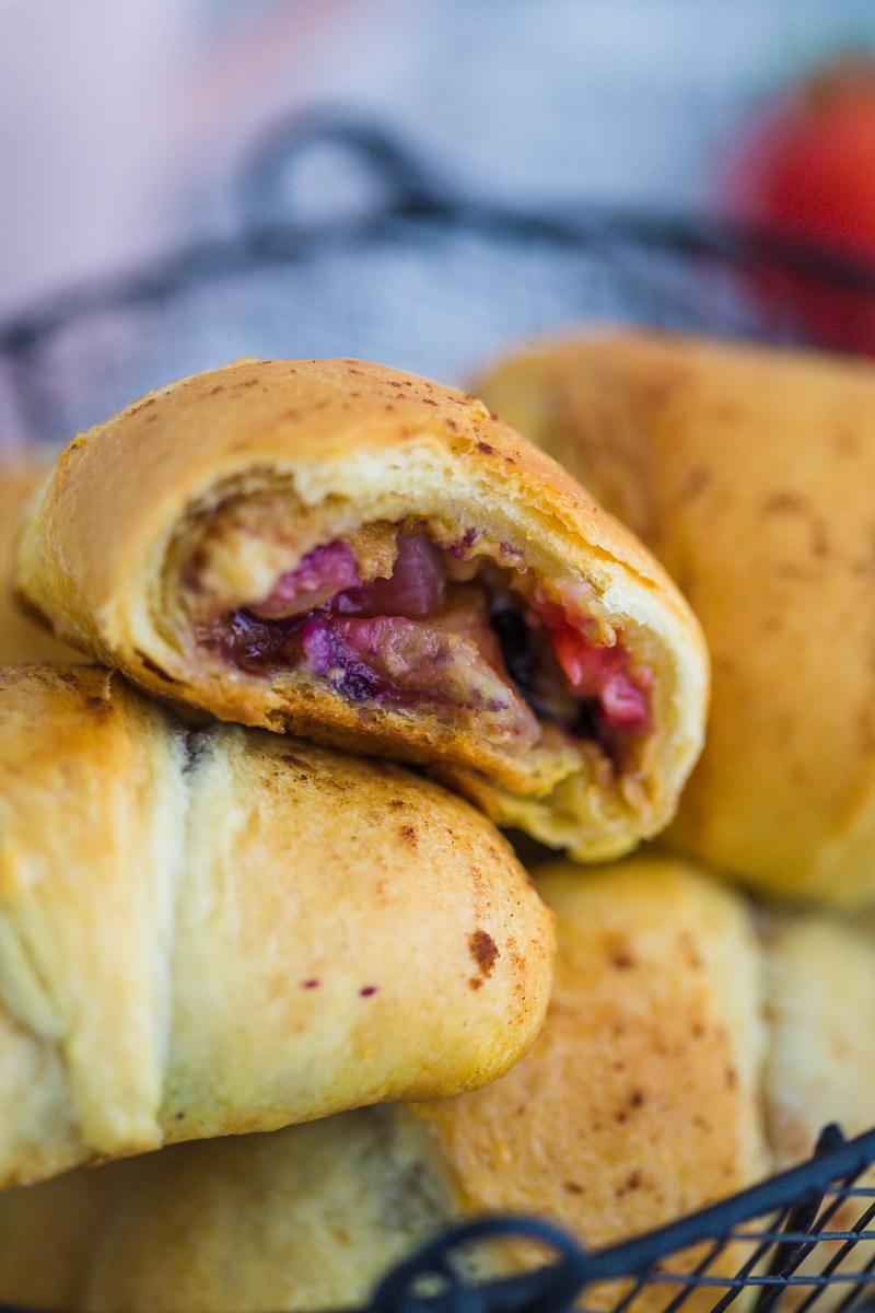 Almond Butter and Berry Filled Crescent Rolls