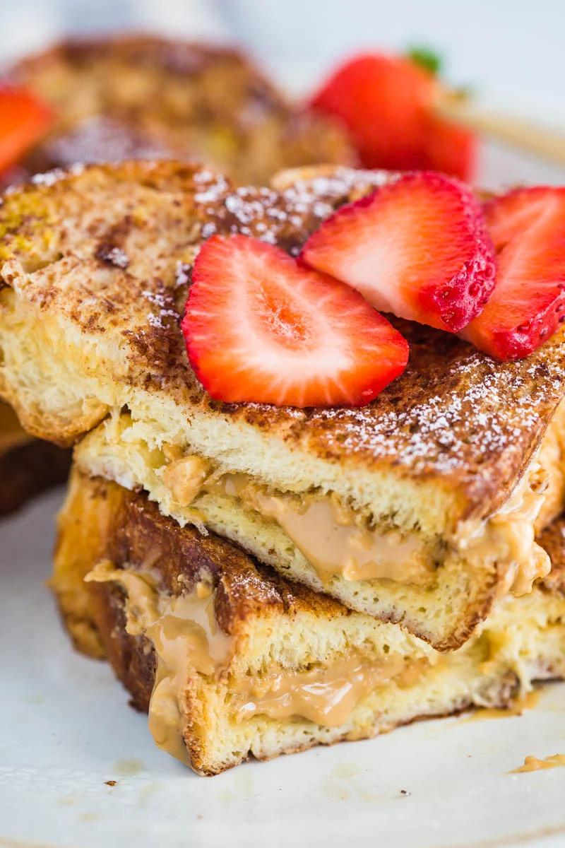 Almond Butter Stuffed French Toast for the Table