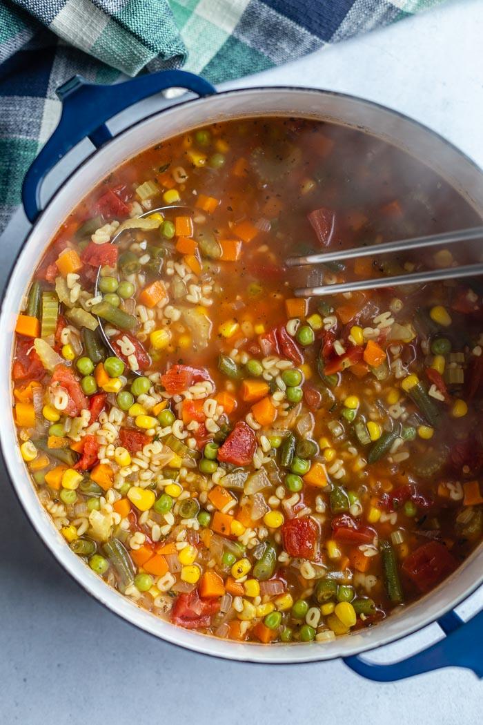Kitchen-made Alphabet Soup at Home
