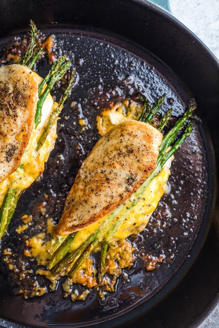Asparagus & Cheese Stuffed Chicken for the Table