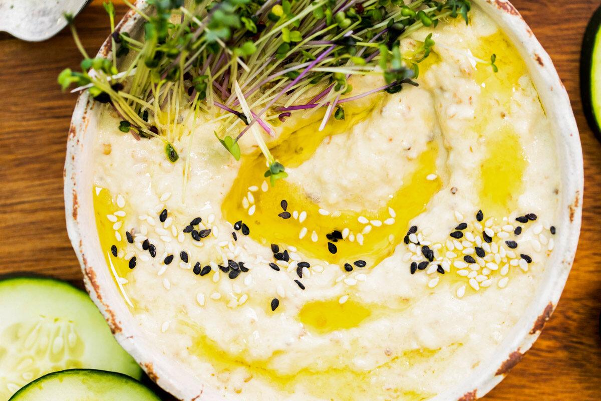 Baba Ganoush (Roasted Eggplant Dip) for the Table