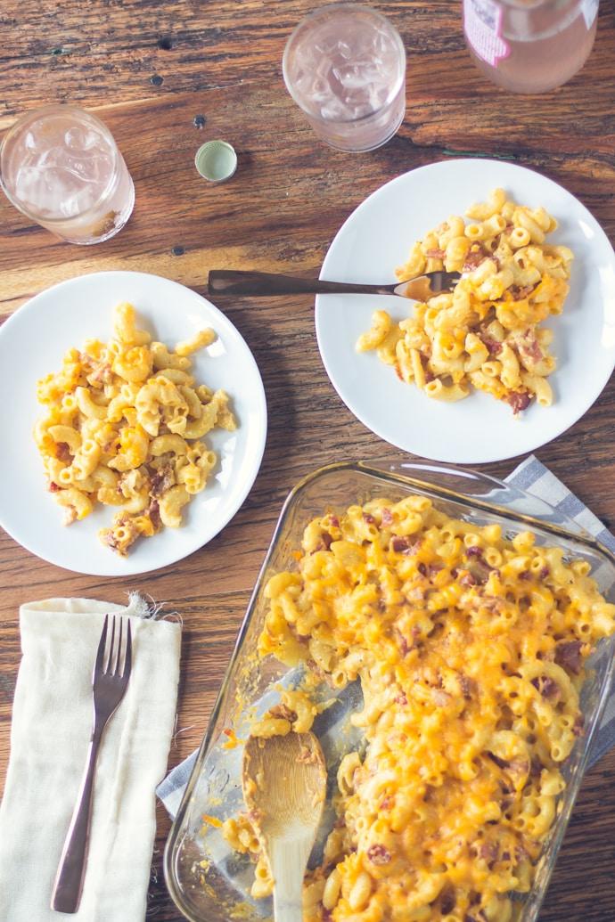 Bacon Mac & Cheese on the Stove