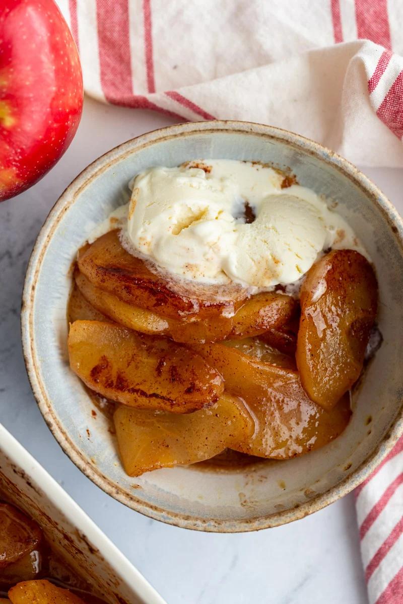Baked Cinnamon Apples for the Table
