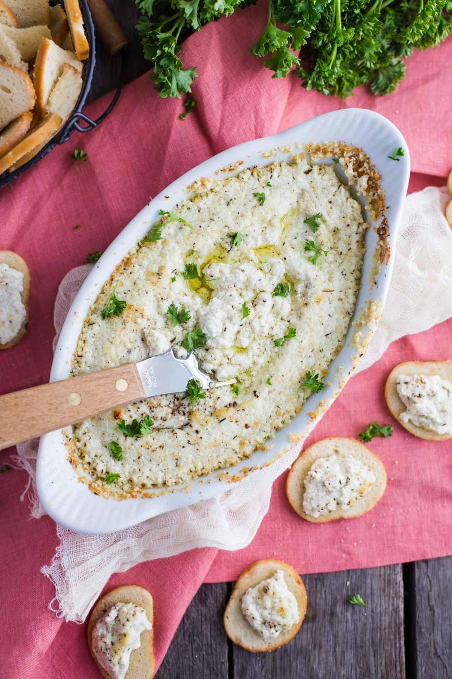 Baked Goat Cheese Dip for the Table
