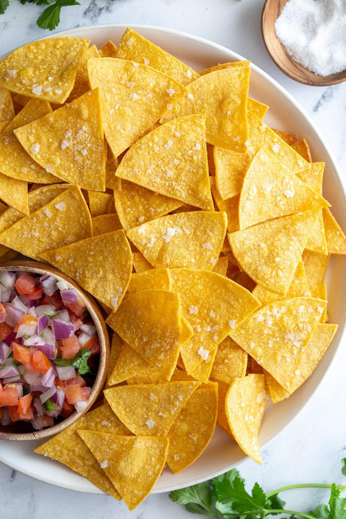 Baked Tortilla Chips at Home