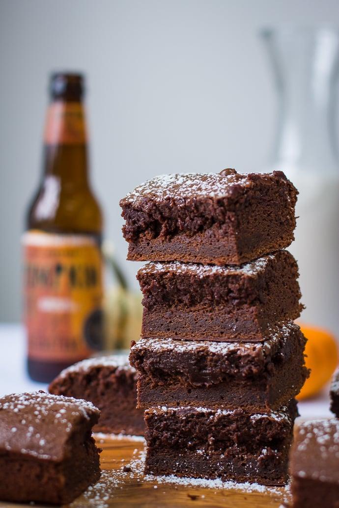 Beer Brownies on the Stove