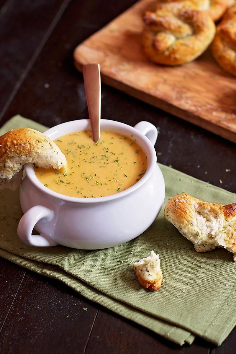 Beer Cheese Soup for the Table