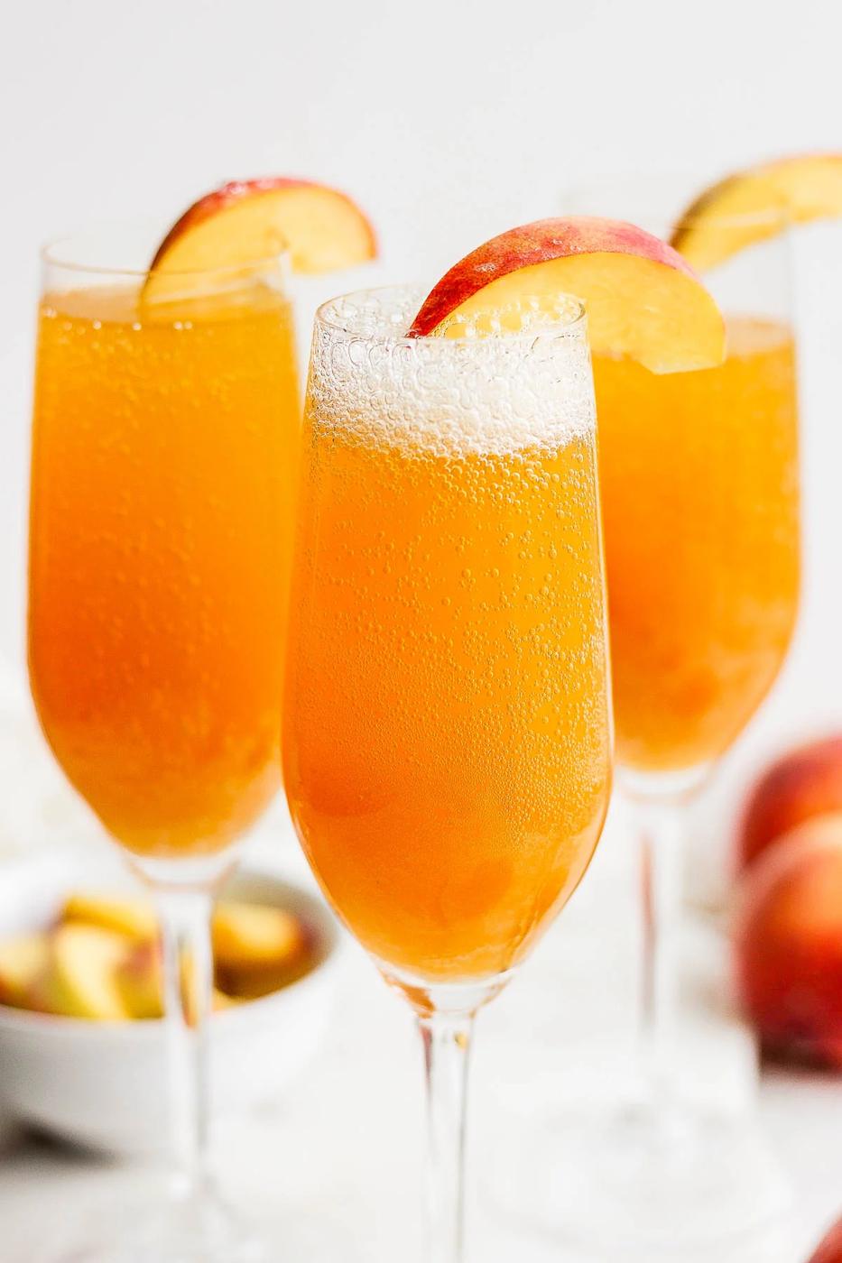 Peach Bellini for the Table
