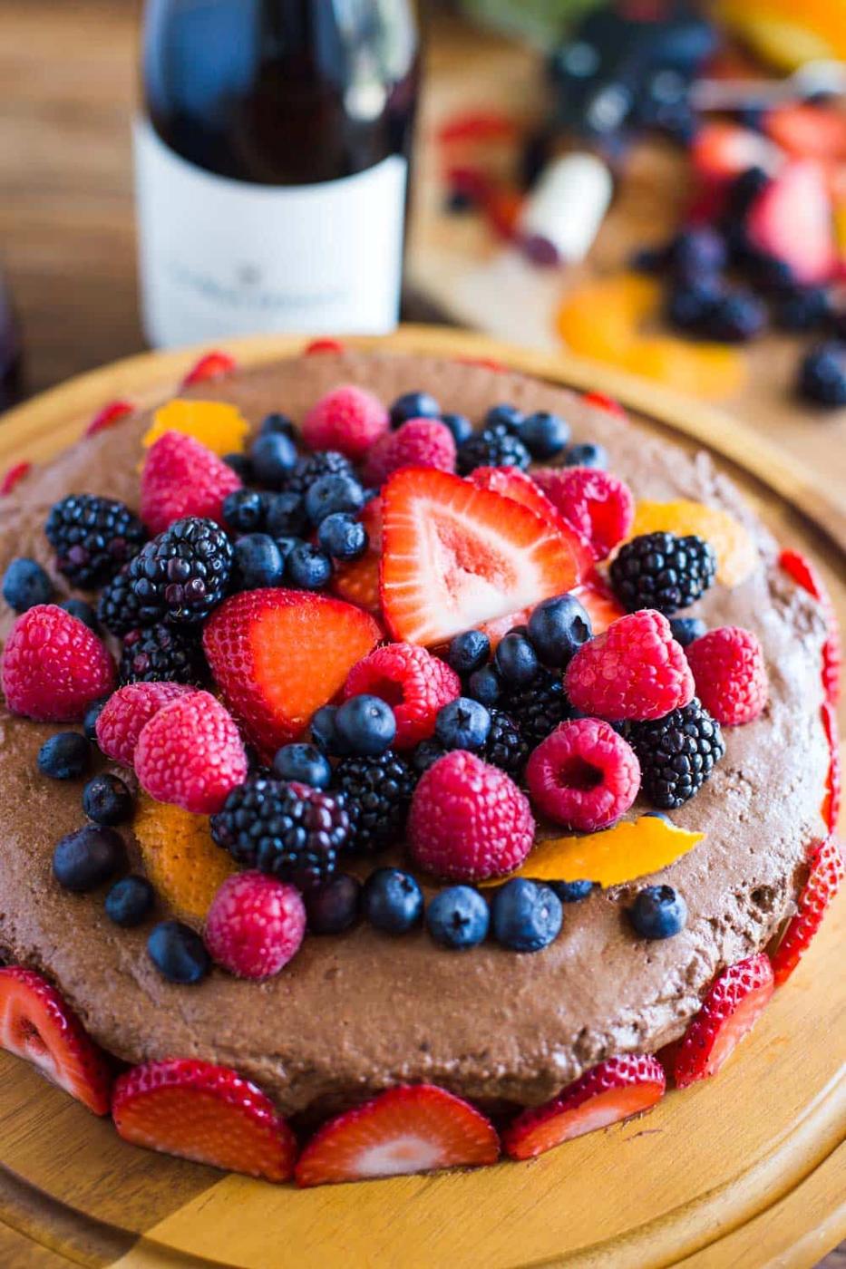 Berry Chocolate Mousse Cake from the Pantry