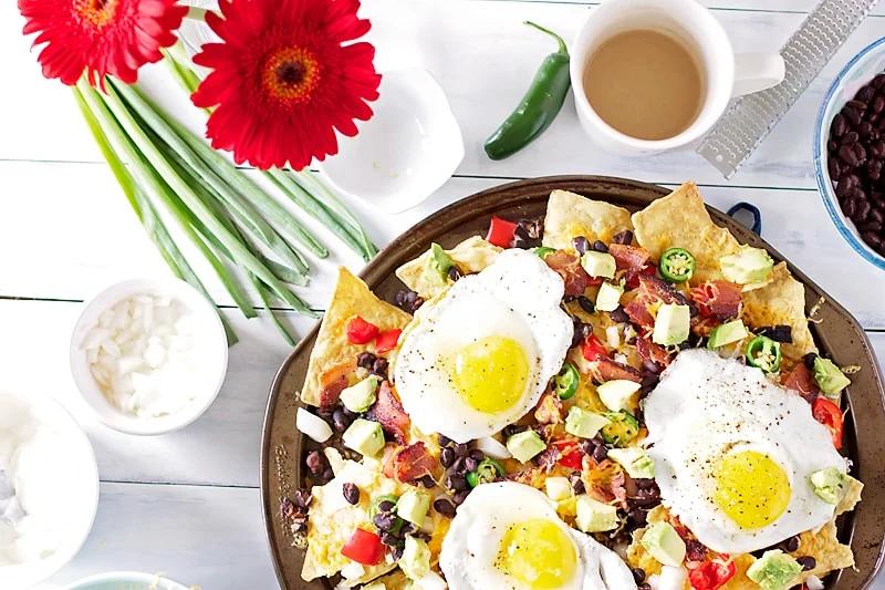 Breakfast Nachos from the Pantry