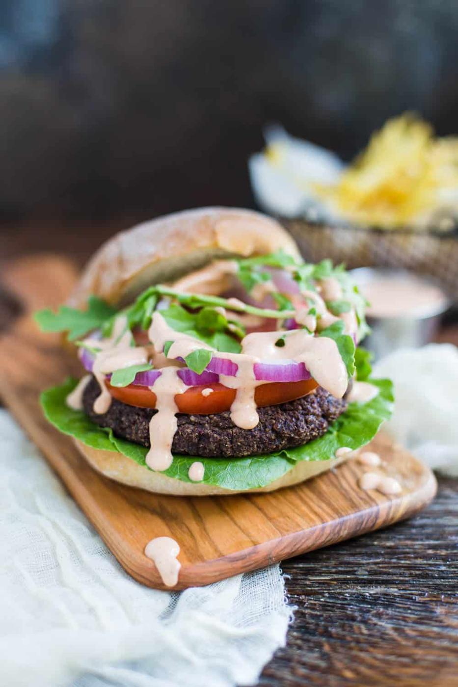 Black Bean & Quinoa Burgers- VEGAN veggie burgers that are unfussy to make, hold together well, and are SO good:)
