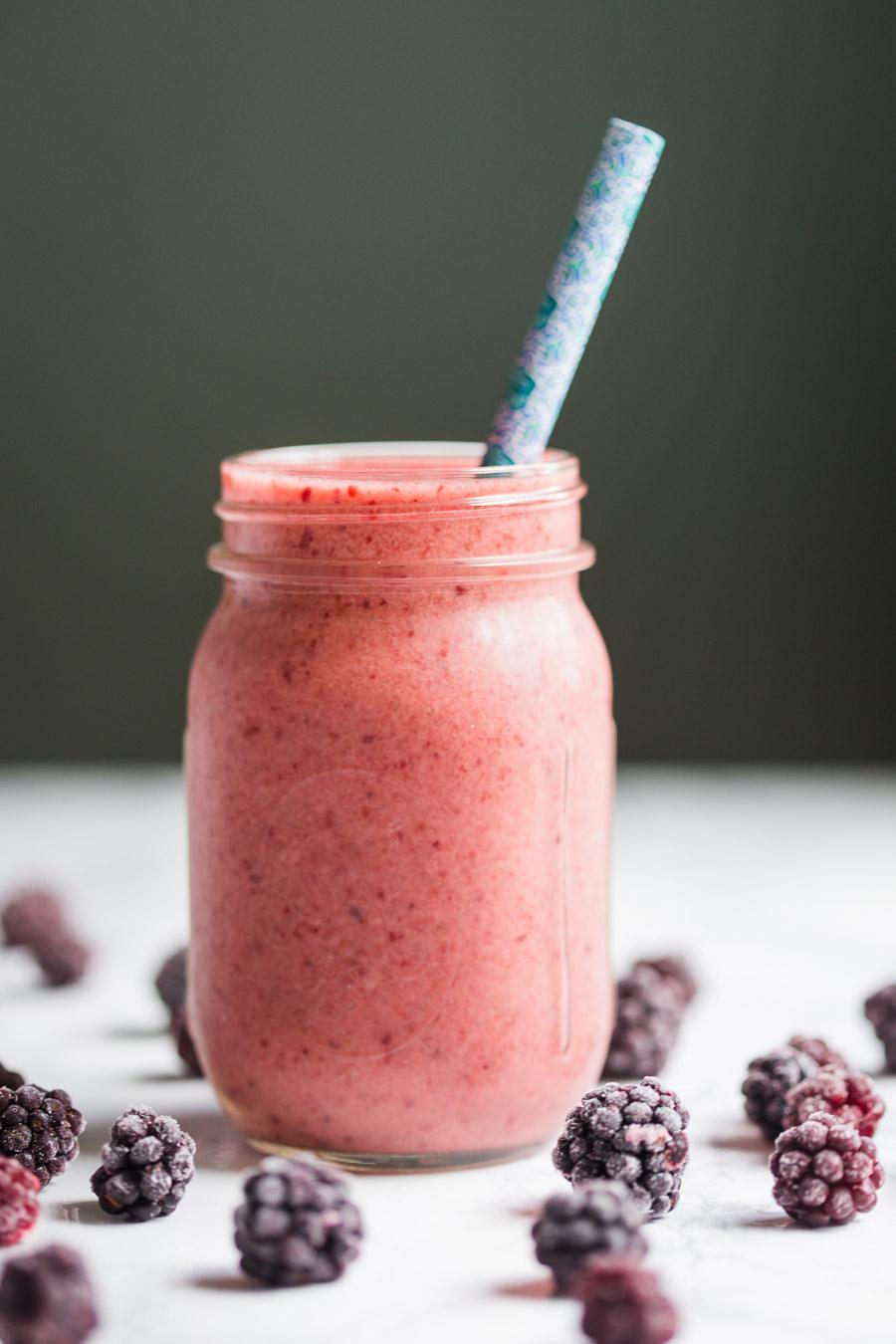 Blackberry Kombucha Smoothie at Home