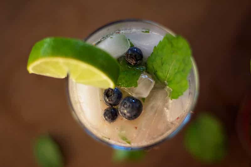 Blueberry Mojito + a Run on the Stove