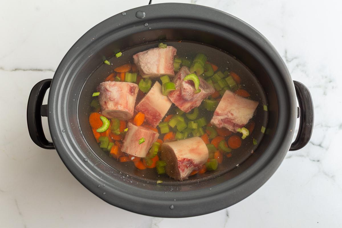 Bone Broth for Dogs on the Stove