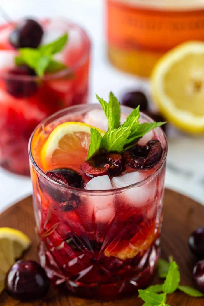 Cherry Bomb Cocktail on the Stove