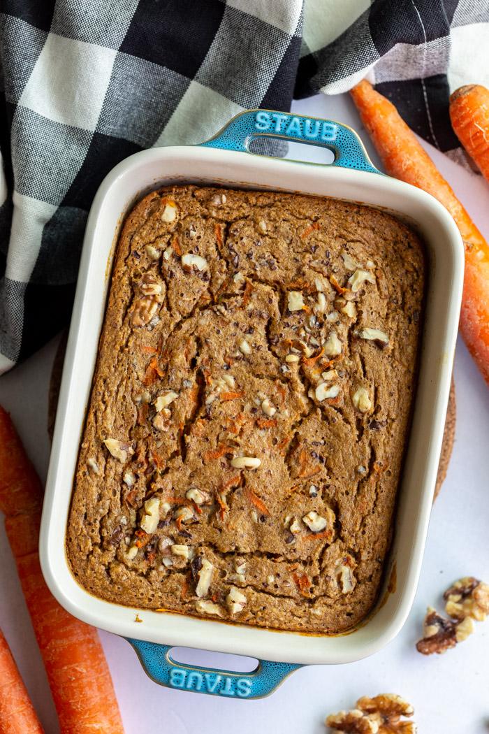 Carrot Cake Baked Oats on the Stove