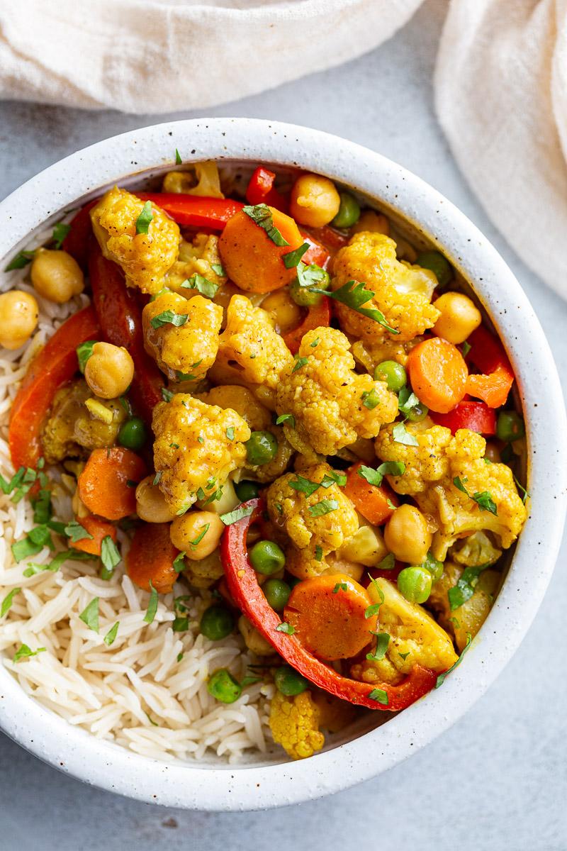 Cauliflower Curry on the Stove