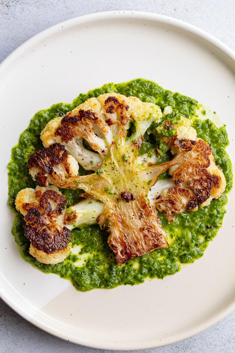 Cauliflower Steaks for the Table