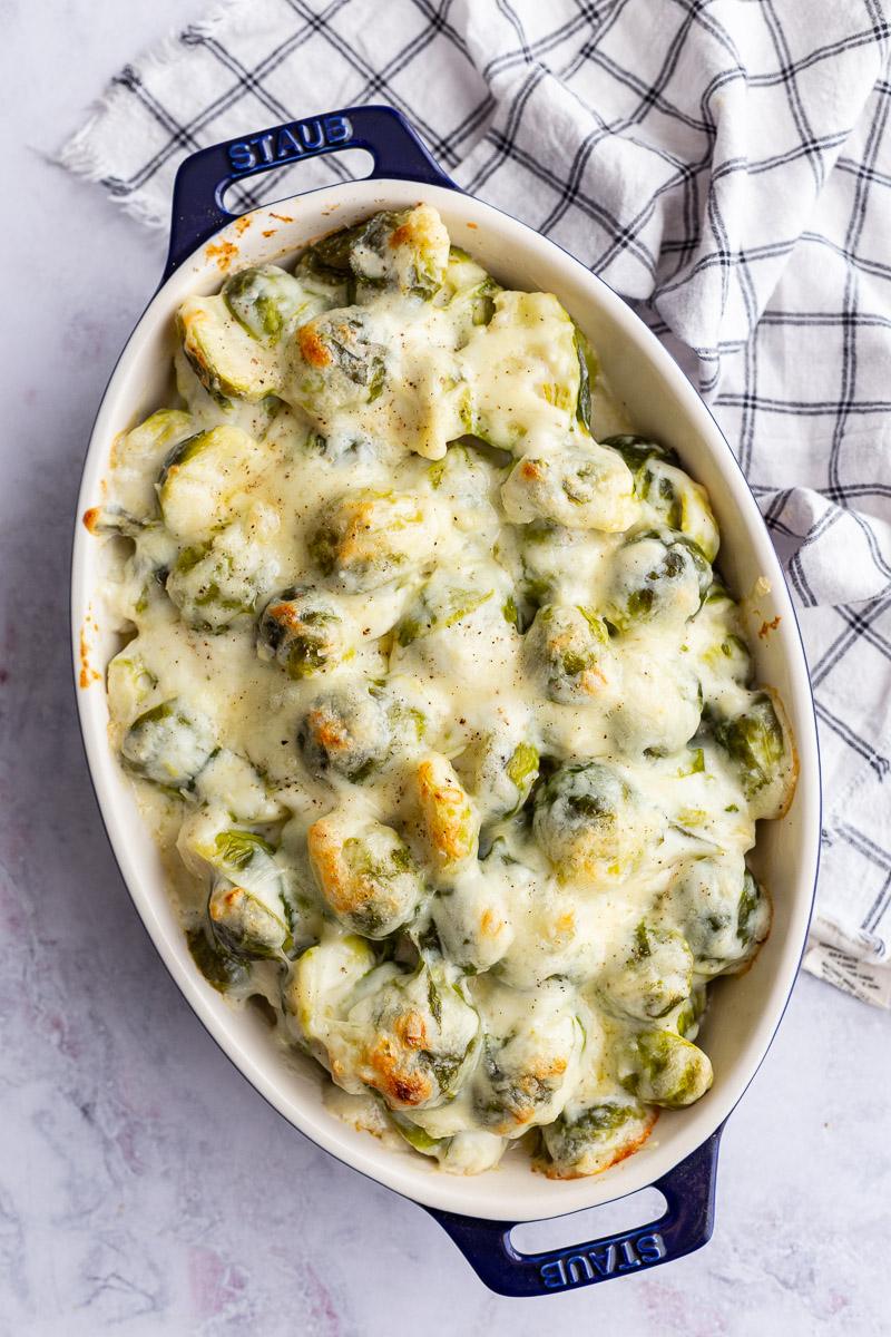 Cheesy Brussels Sprouts Gratin from the Pantry