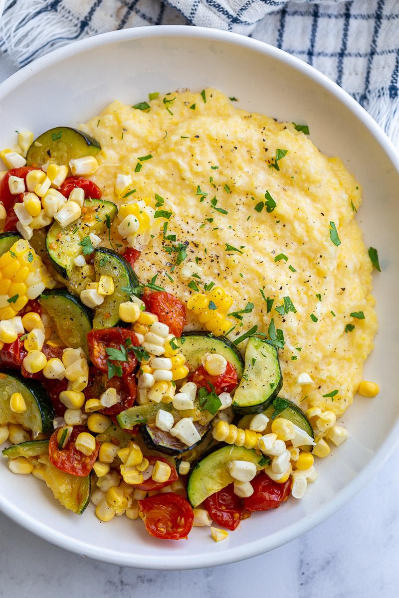 Cheesy Creamy Polenta from the Pantry