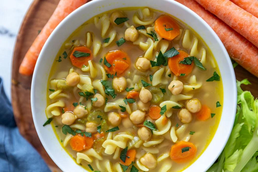UNFUSSY Chickpea Noodle Soup on the Stove
