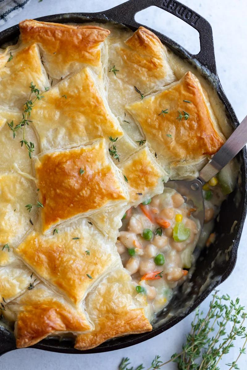 Chickpea Puff Pastry Pot Pie from the Pantry