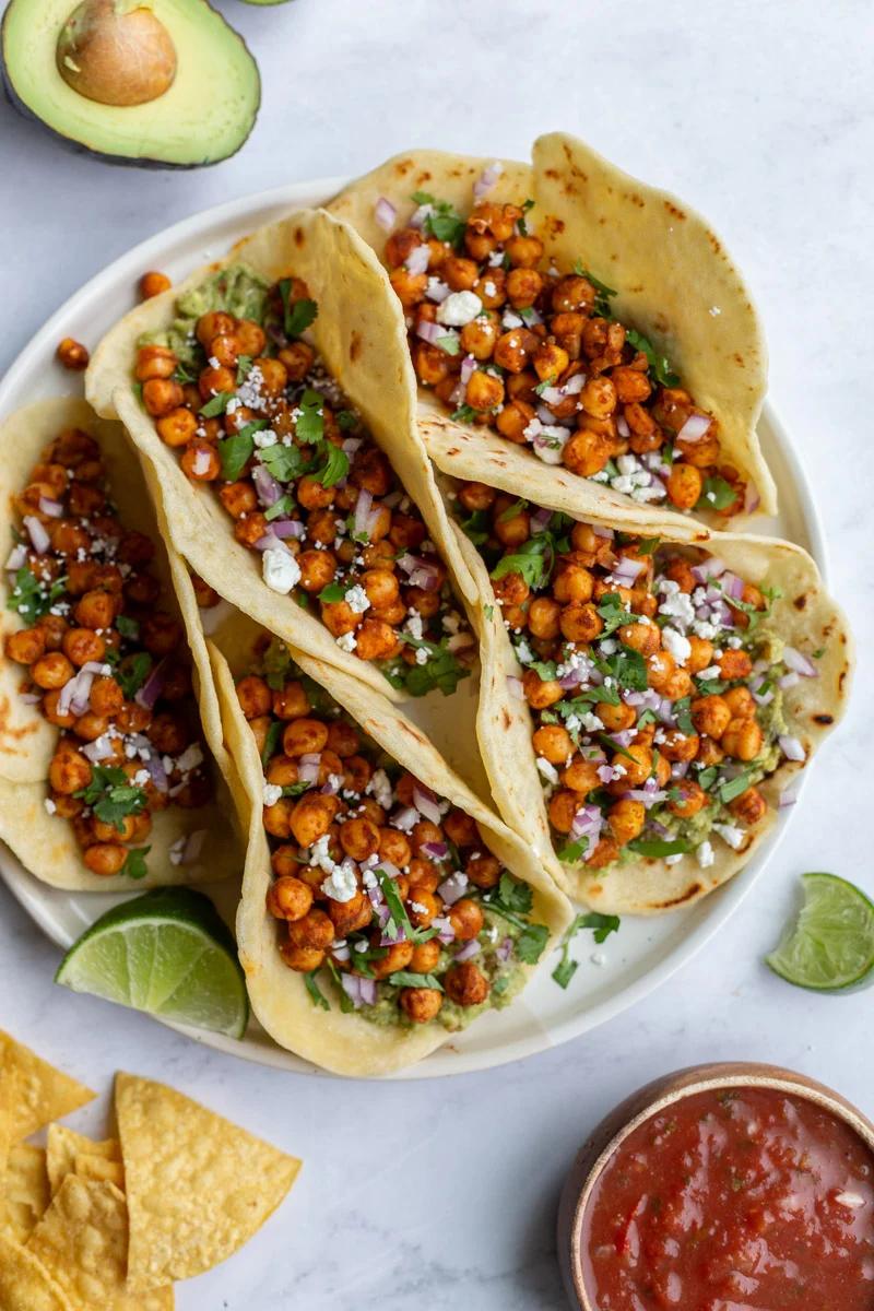 Chickpea Tacos for the Table