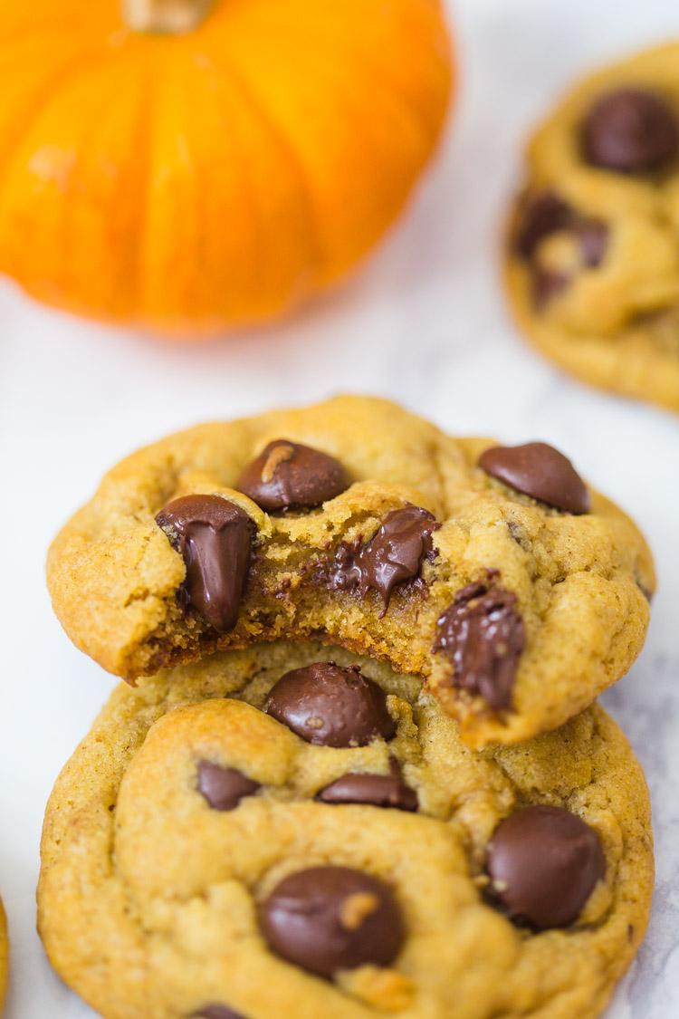 Vegan Pumpkin Chocolate Chip Cookies at Home