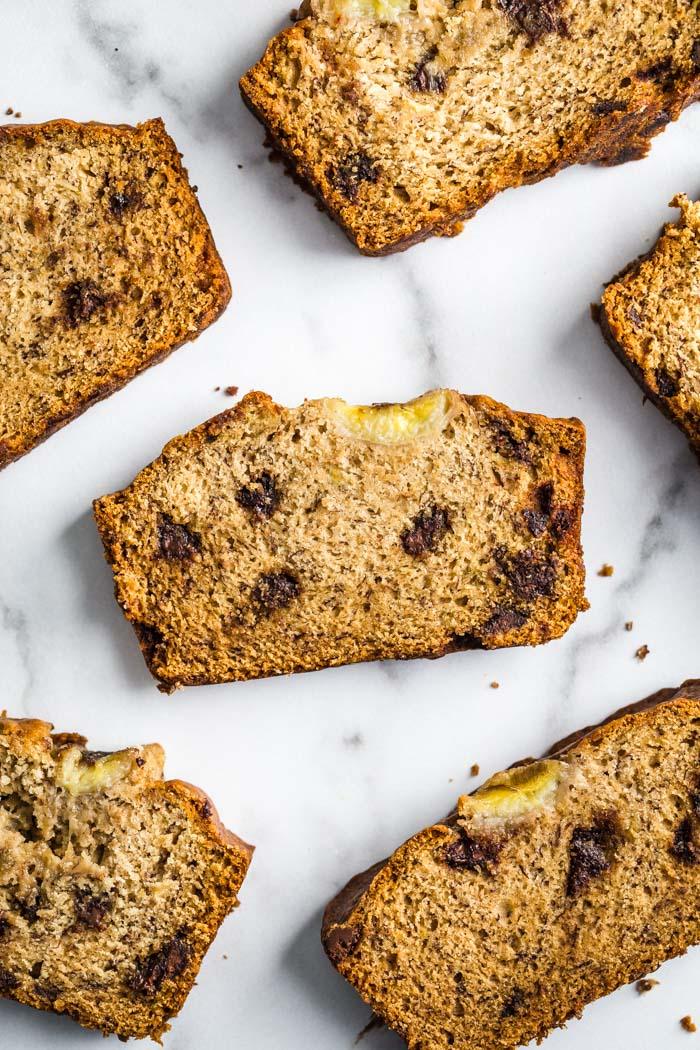 Chocolate Chip Vegan Banana Bread for the Table