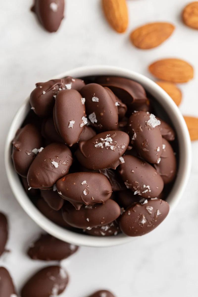 Chocolate Covered Almonds for the Table