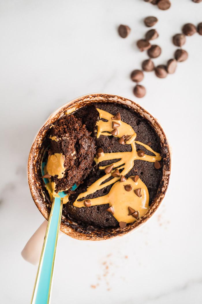 Chocolate Mug Cake for the Table