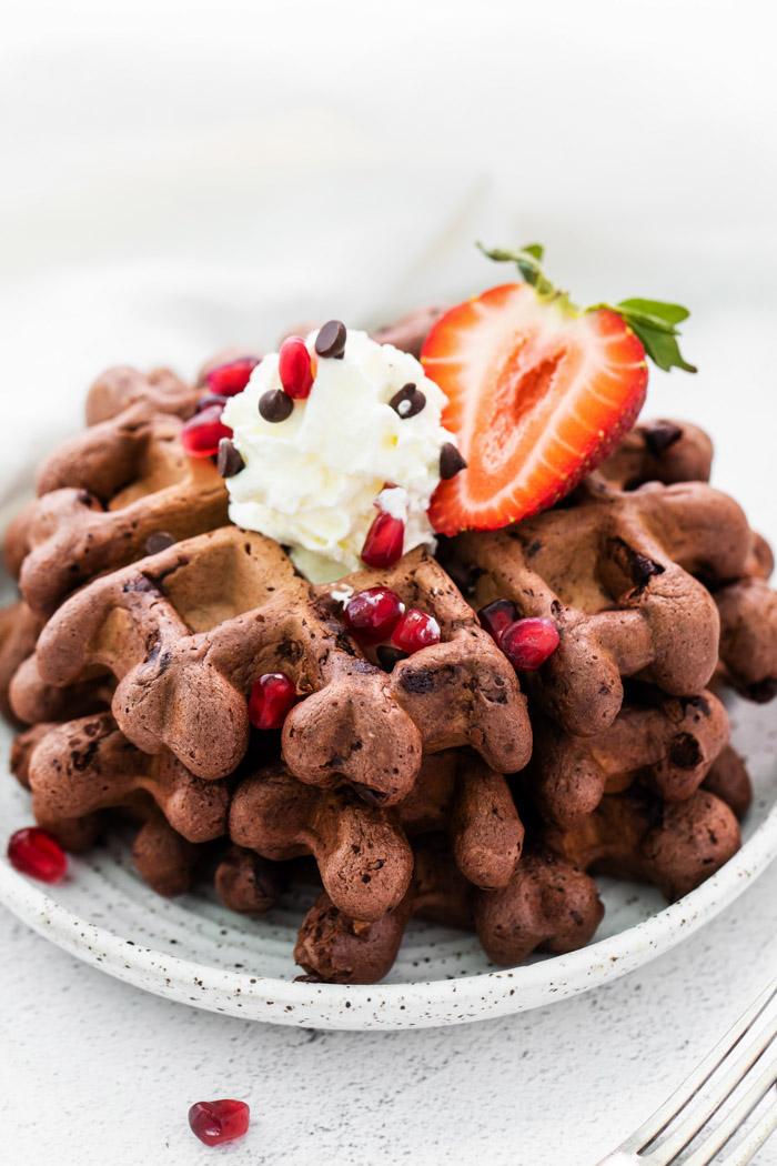 Chocolate Waffles for the Table