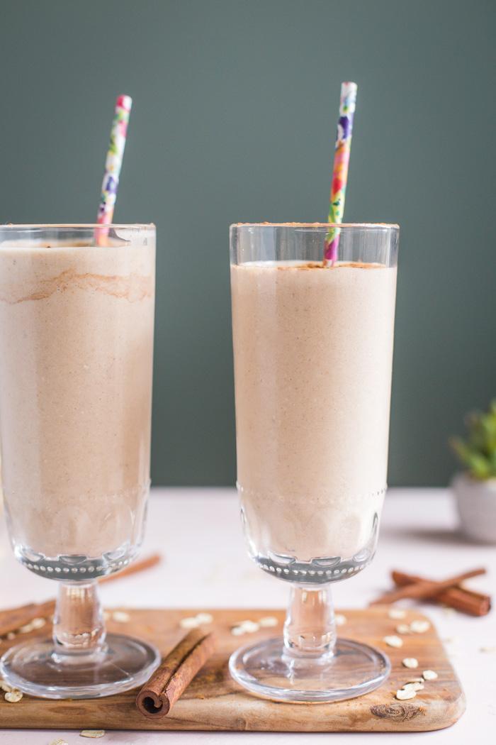 Cinnamon Roll Smoothie on the Stove