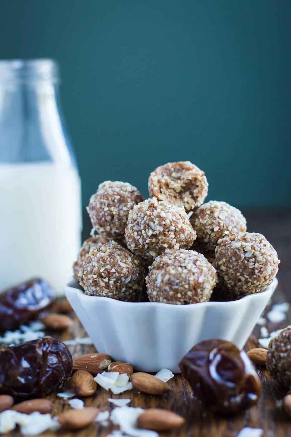 Coconut Almond Date Rolls (+ a video!!) at Home