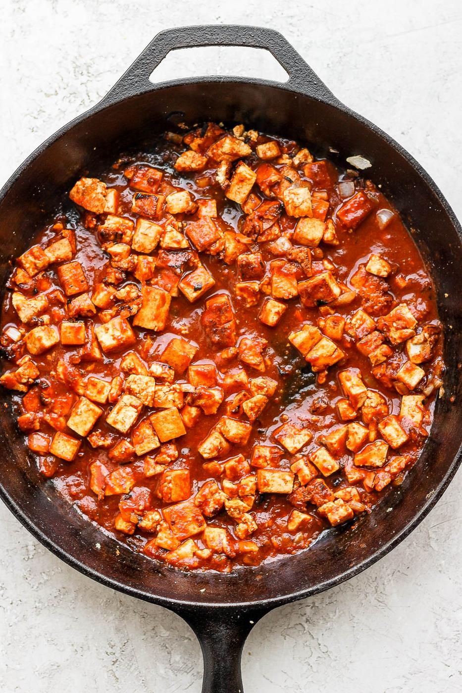 sofritas in a skillet