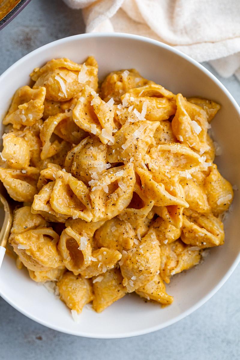 Creamy Pumpkin Pasta for the Table