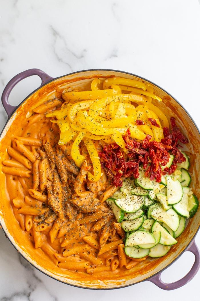Tomato Pasta (vegan), Creamy