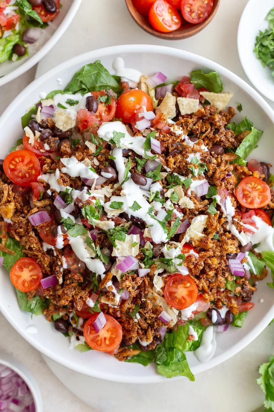 Tofu Rice Bowls, Crispy