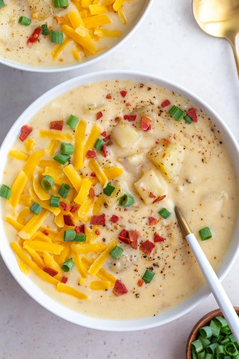 Crockpot Potato Soup on the Stove
