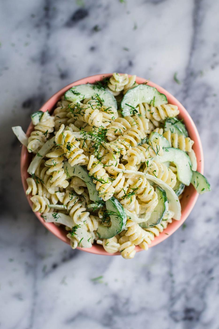 Cucumber Vegan Pasta Salad- this dish is ESPECIALLY straightforward to make and dependable for leftover lunches!
