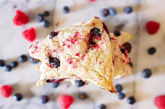 Double Berry Scones + Writing Process Tour for the Table