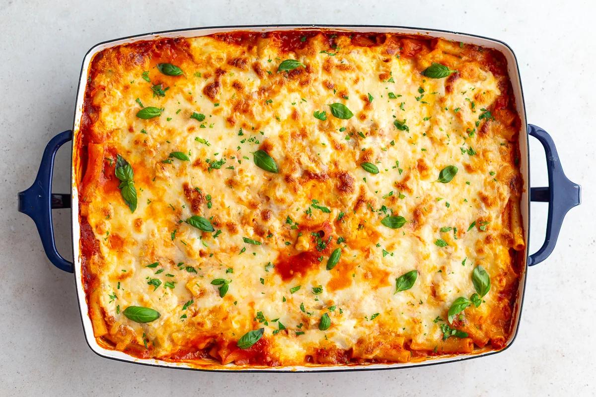 Unfussy Baked Ziti Without Meat from the Pantry