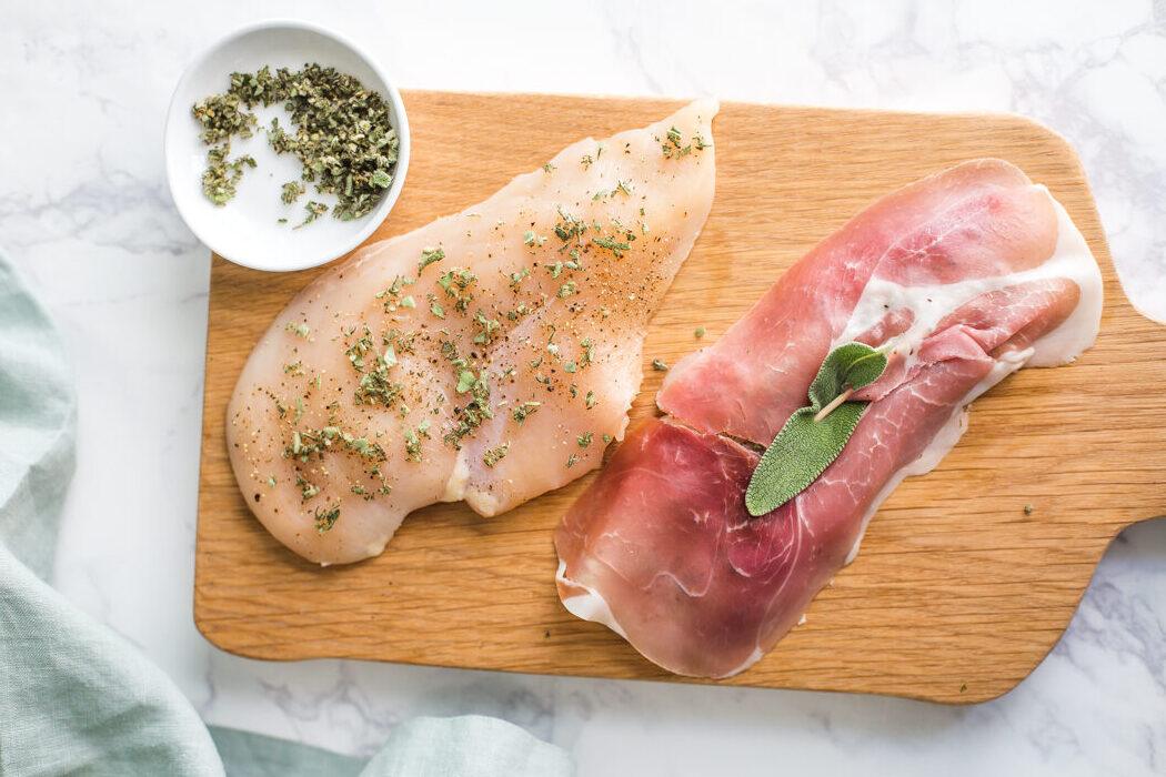 Straightforward Chicken Saltimbocca- this is my take on old-style saltimbocca. This chicken is covered in fresh sage and prosciutto and takes only 25 minutes to make!