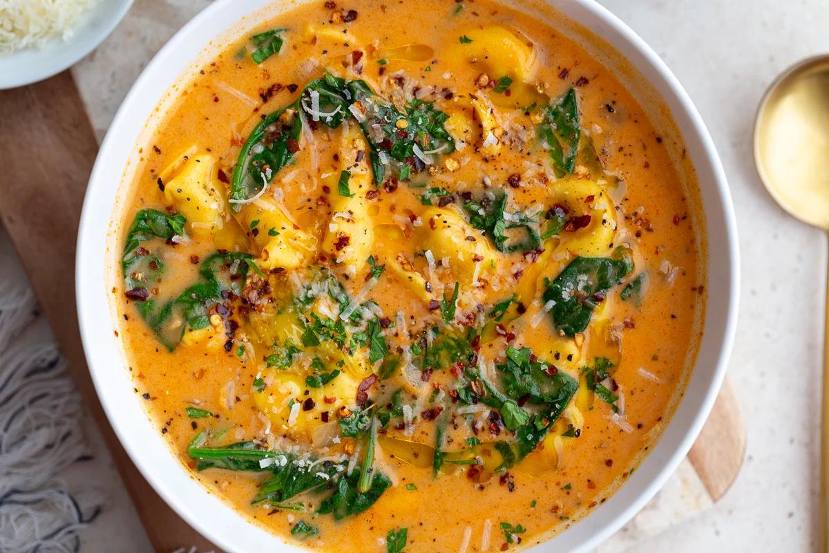 Unfussy Creamy Tortellini Soup at Home