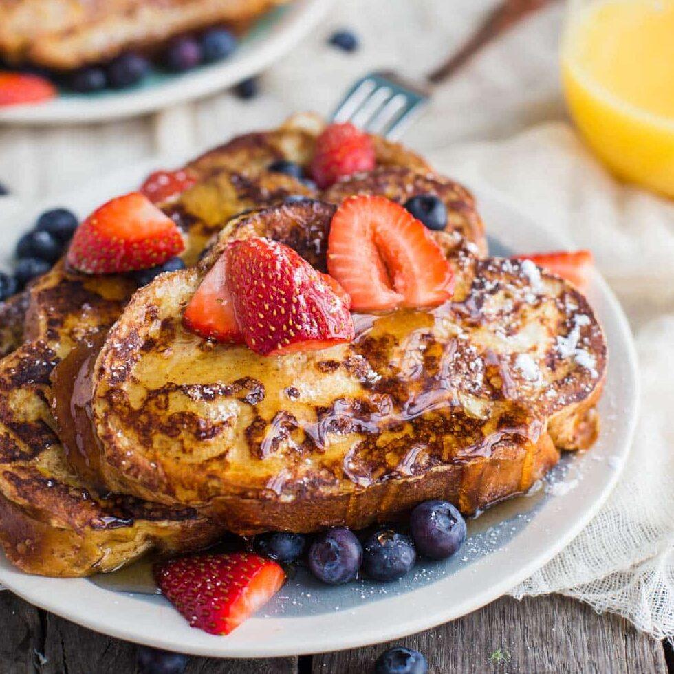 Straightforward French Toast- this method is a old-school and a staple weekend breakfast in our house! The whole family loves it!