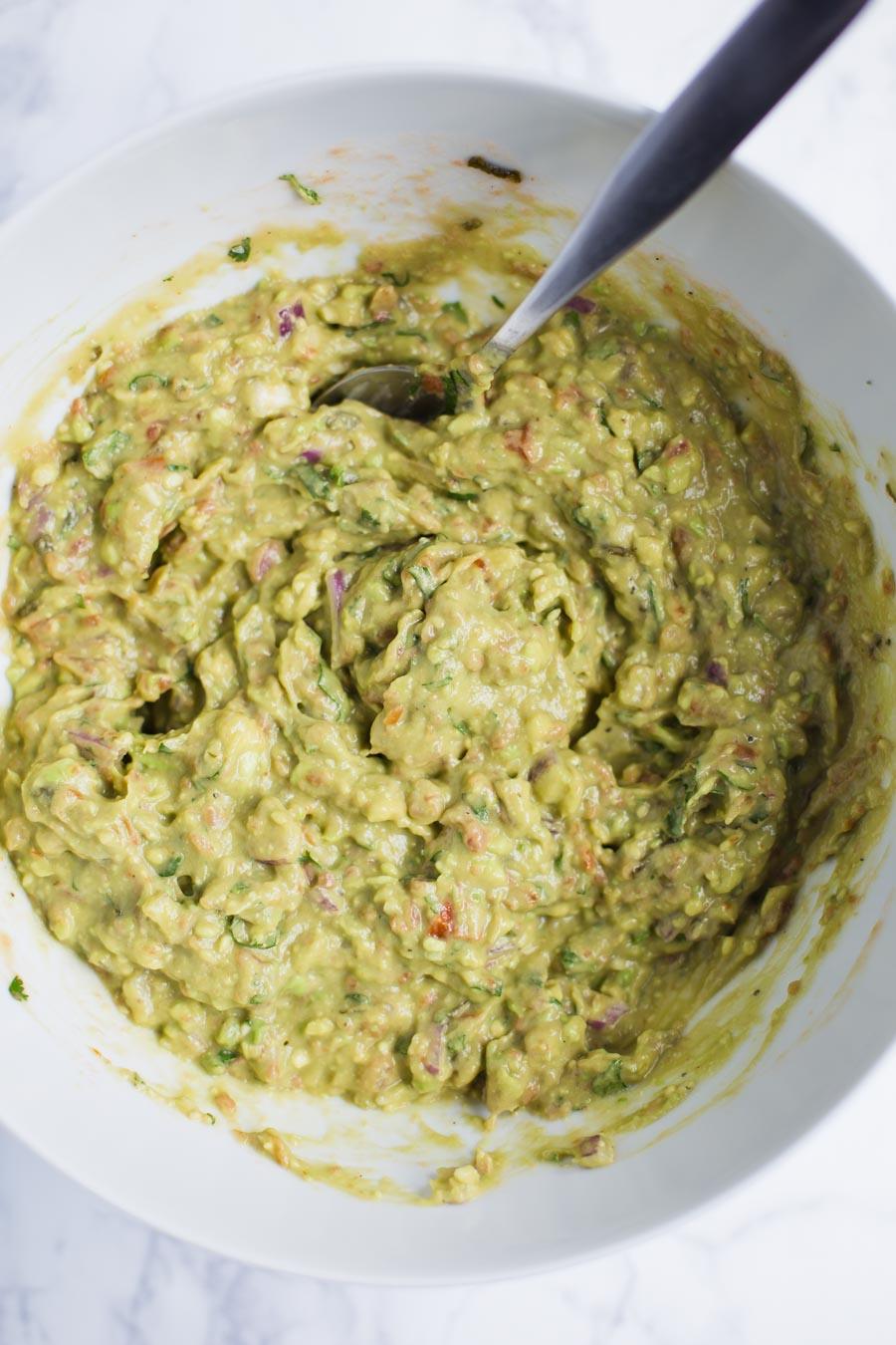 Straightforward Kitchen-made Guacamole- this guacamole is completely vegan, truly straightforward to make, and packed with whole foods. Reliable for parties or taco night!