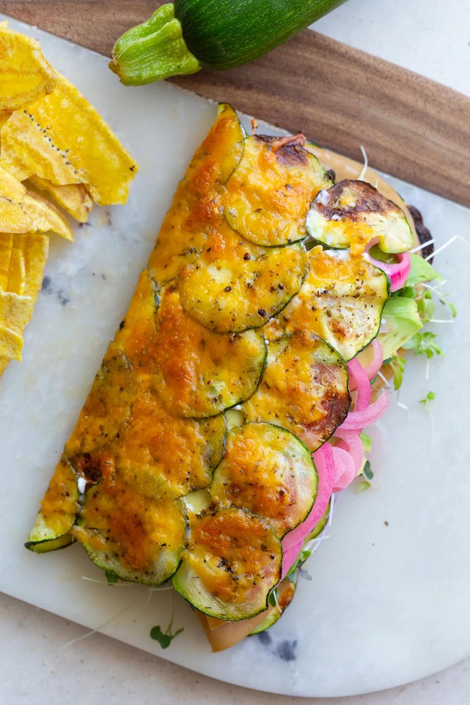 Unfussy Low Carb Zucchini Wraps on the Stove